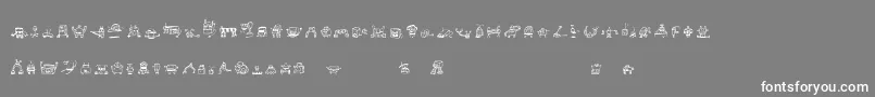 Alphabotsフォントについての詳細 フォントAlphabots – 灰色の背景に白い文字