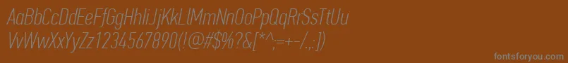fuente PfdintextcompproThinitalic – Fuentes Grises Sobre Fondo Marrón