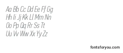 PfdintextcompproThinitalic-fontti