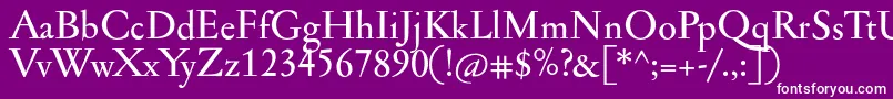 More about Jannonmed Font Jannonmed Font – White Fonts on Purple Background