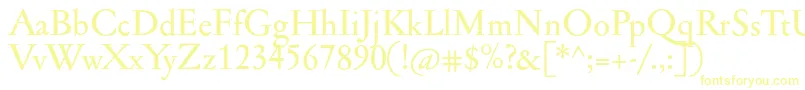 Jannonmed-fontti – keltaiset fontit