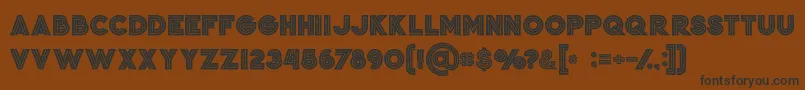 Jordanboldgrunge Font – Black Fonts on Brown Background