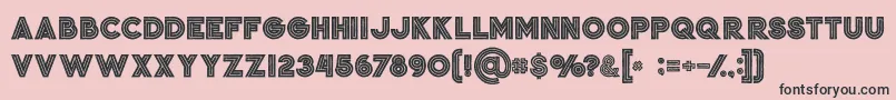 Jordanboldgrunge Font – Black Fonts on Pink Background