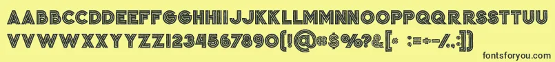 Jordanboldgrunge Font – Black Fonts on Yellow Background