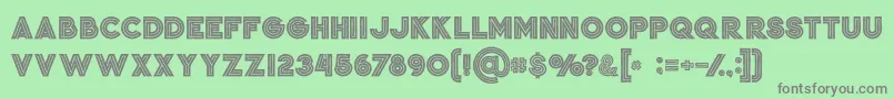 Jordanboldgrunge Font – Gray Fonts on Green Background