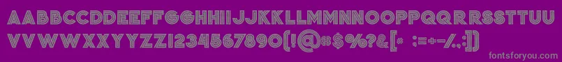 Jordanboldgrunge Font – Gray Fonts on Purple Background