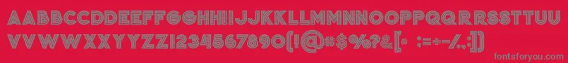 Jordanboldgrunge Font – Gray Fonts on Red Background