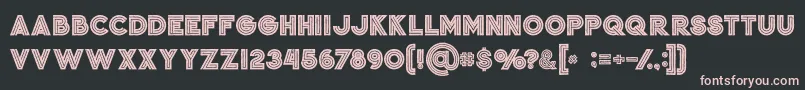 Jordanboldgrunge Font – Pink Fonts on Black Background