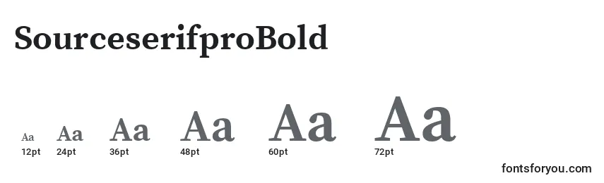 SourceserifproBold Font Sizes