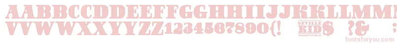 SevilleKid-fontti – vaaleanpunaiset fontit