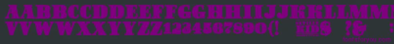 SevilleKid Font – Purple Fonts on Black Background