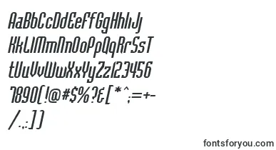  BaccusItalic font