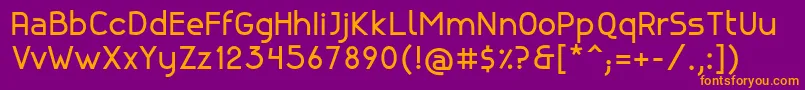 CanelaBold Font – Orange Fonts on Purple Background