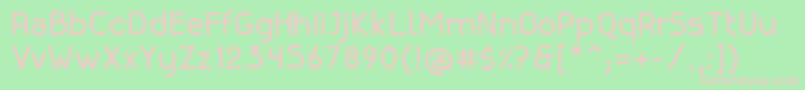 CanelaBold Font – Pink Fonts on Green Background