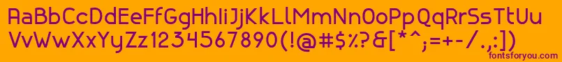 CanelaBold Font – Purple Fonts on Orange Background