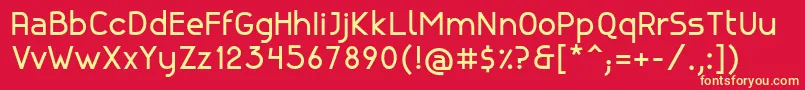 CanelaBold Font – Yellow Fonts on Red Background