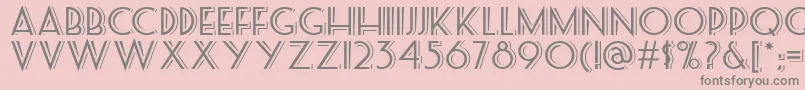Seaside Font – Gray Fonts on Pink Background