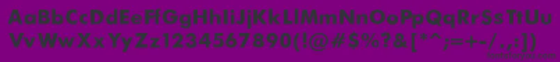 FuturaBold Font – Black Fonts on Purple Background