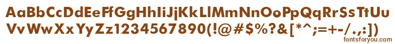 Шрифт FuturaBold – коричневые шрифты