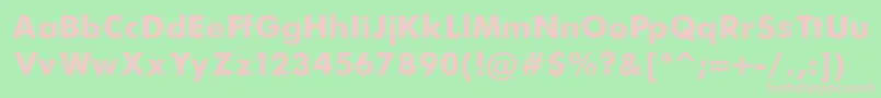 FuturaBold Font – Pink Fonts on Green Background