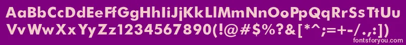 FuturaBold Font – Pink Fonts on Purple Background