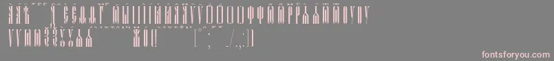 PsaltyrKucsSpacedout Font – Pink Fonts on Gray Background