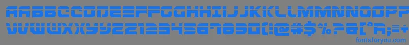 Defconzerolaser Font – Blue Fonts on Gray Background