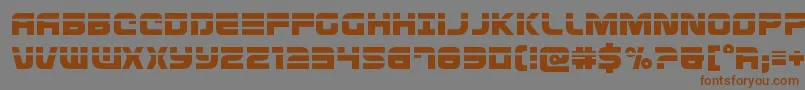 Defconzerolaser Font – Brown Fonts on Gray Background