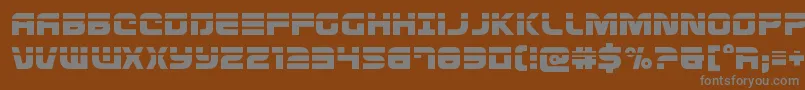 Defconzerolaser Font – Gray Fonts on Brown Background