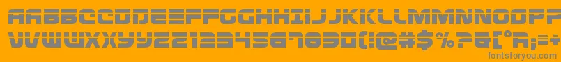 Defconzerolaser Font – Gray Fonts on Orange Background