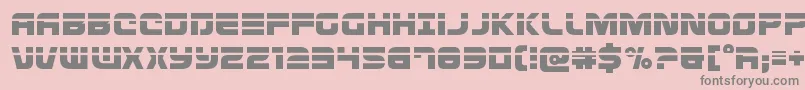 Defconzerolaser Font – Gray Fonts on Pink Background