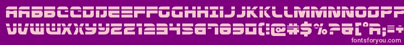 Defconzerolaser Font – Pink Fonts on Purple Background