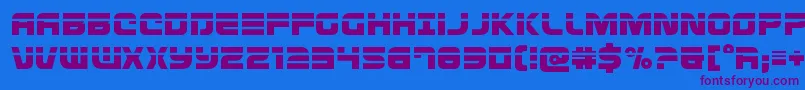 Defconzerolaser Font – Purple Fonts on Blue Background