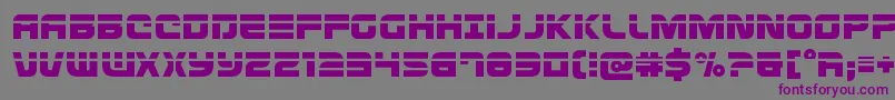 Defconzerolaser Font – Purple Fonts on Gray Background