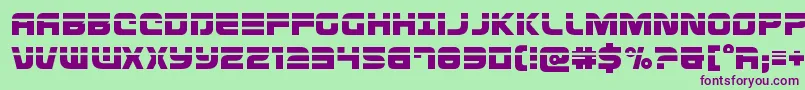 Defconzerolaser Font – Purple Fonts on Green Background