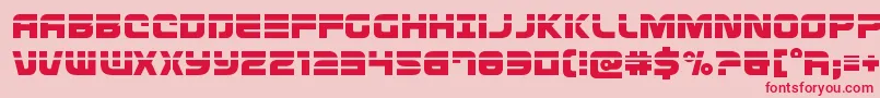 Defconzerolaser-Schriftart – Rote Schriften auf rosa Hintergrund