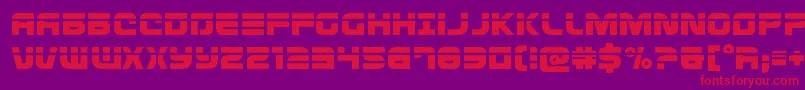 Defconzerolaser Font – Red Fonts on Purple Background