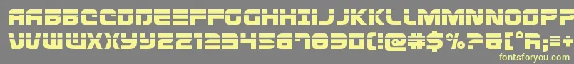 Defconzerolaser Font – Yellow Fonts on Gray Background