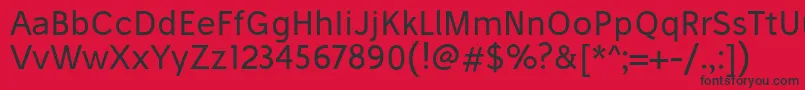 StiluRegular Font – Black Fonts on Red Background