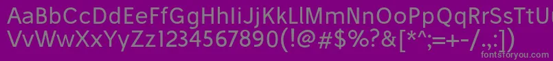StiluRegular Font – Gray Fonts on Purple Background