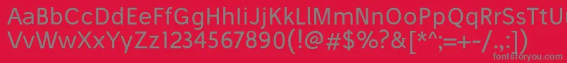 StiluRegular Font – Gray Fonts on Red Background