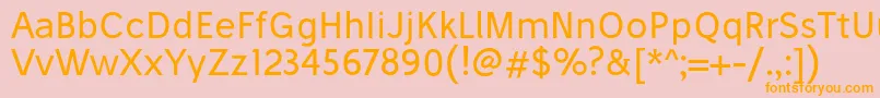 StiluRegular Font – Orange Fonts on Pink Background