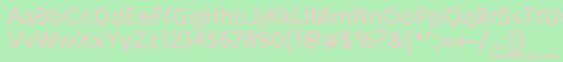 StiluRegular Font – Pink Fonts on Green Background