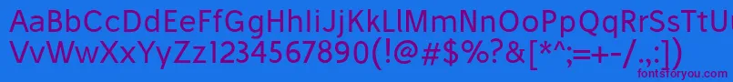 StiluRegular Font – Purple Fonts on Blue Background