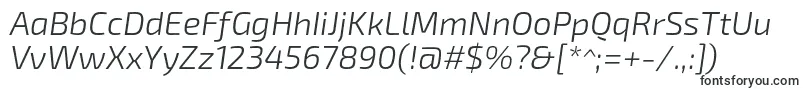Exo2Lightitalic Font – Yandex Fonts