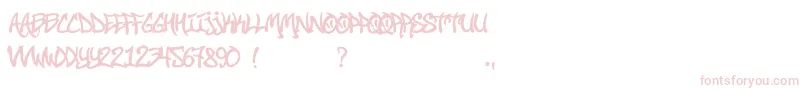 Шрифт StreetSoul – розовые шрифты на белом фоне