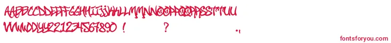 StreetSoul-Schriftart – Rote Schriften auf weißem Hintergrund