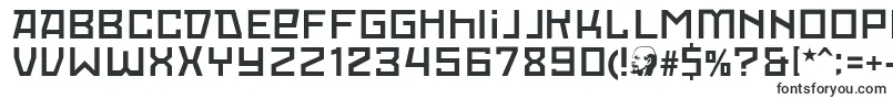Шрифт RedOctoberLight – квадратные шрифты