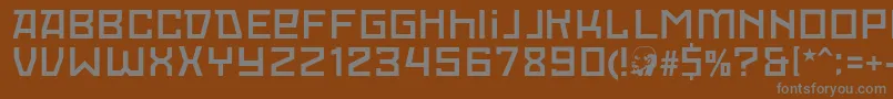 Шрифт RedOctoberLight – серые шрифты на коричневом фоне