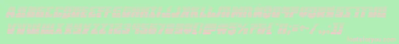 Octoberguardgradital Font – Pink Fonts on Green Background